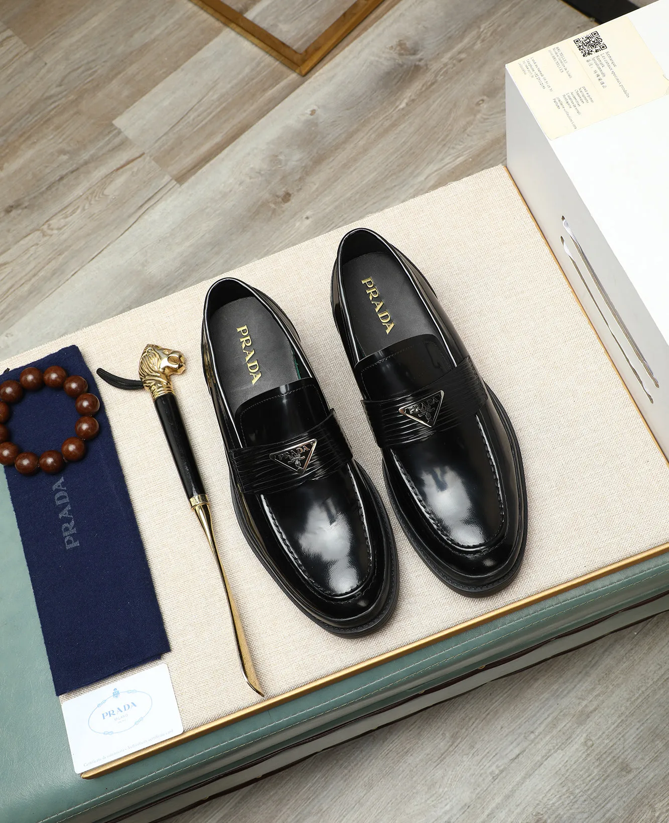 Men's men's shoes 💰540 (water-dyed cow leather) 📛📛PRADA high-end counter's latest formal business leather shoes 👔original and highest quality! Imported from Italy 🇮🇹 first-layer calfskin fabric ➕ cowhide lining Original outsole Formal size: 38➖44 (45 customized)